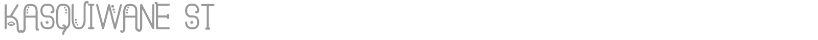 Kasquiwane font preview